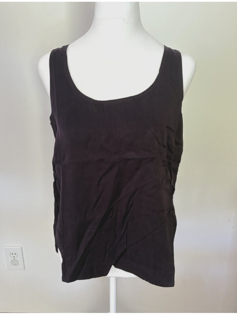 NWT Haven Well Within Dark Purple Tank Top Cami Layering Sleeveless Women S